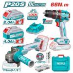 Total Cordless 2 pcs combo kit Voltage: 20V 66Nm - Image 2