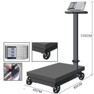 TCS Heavy Duty Digital Weighing Scale 600kg With Wheels