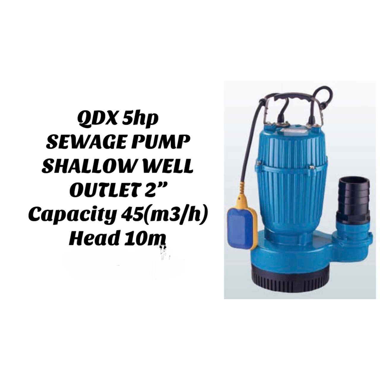 31f2ea86-5c36-4099-bc53-681e63f31e1a.jpg QDX 5HP Sewage pump Shallow well 2" outlet - Image 1