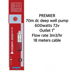 Premier 70m dc deep well pump 600W