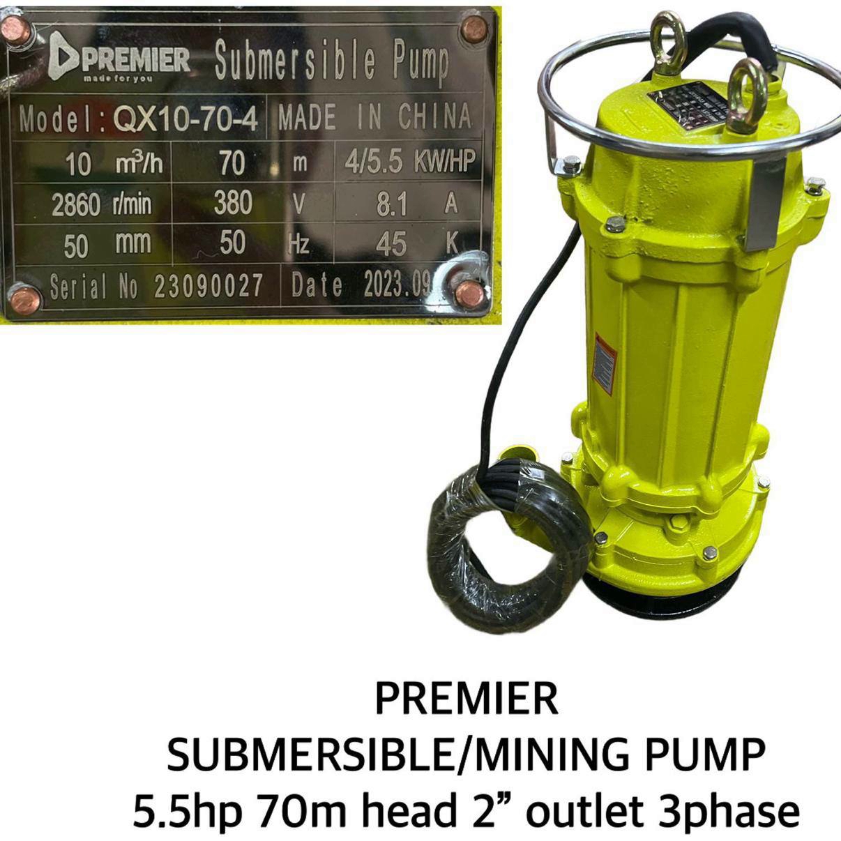f84e3f28-8f64-4f97-a446-f8cbdf4230d1.jpg Premier Submersible Pump 5.5hp 70M - Image 1