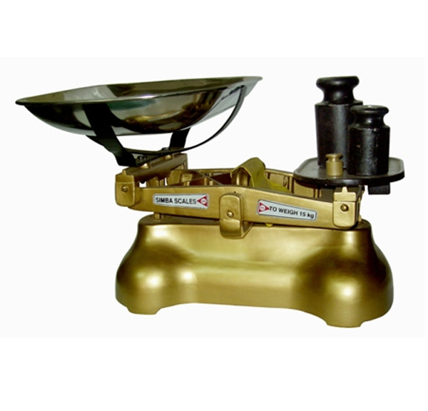 scale.jpg Manual Weighing Scale, Scale Mawe With Weights And Licence- 15kgs - Image 1