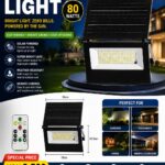 solar light with panel 80 watts